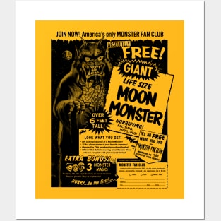 Giant Life Size Moon Monster 2 Posters and Art